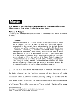 Contemporary Immigrant Rights and Discourses of