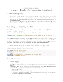 Analysing Results of a Randomised Experiment