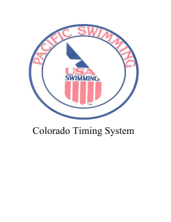 Colorado Timing System