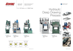 Hydraulic Deep Drawing Presses