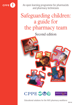 Safeguarding children: a guide for the pharmacy team