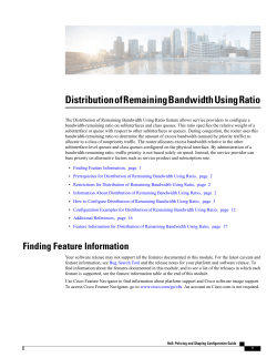 Distribution of Remaining Bandwidth Using Ratio