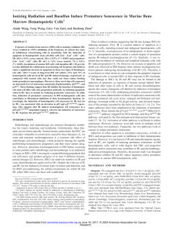 Ionizing Radiation and Busulfan Induce