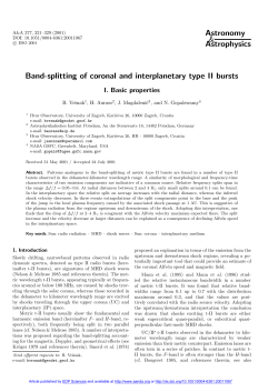 Band-splitting of coronal and interplanetary type II bursts