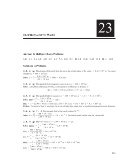 Answers to Multiple-Choice Problems Solutions to Problems