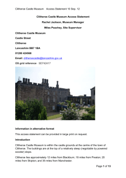 Access statement for Clitheroe Castle museum