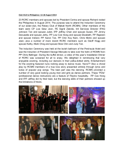 23 RCRC members and spouses led by President Corina and