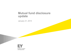 Mutual fund disclosure update