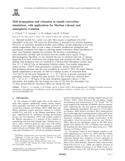 Melt propagation and volcanism in mantle convection