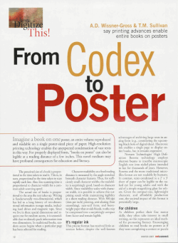 say printing advances enable entire books on posters