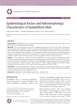 Epidemiological Factors and Pathomorphologic Characteristics of