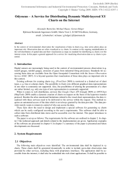 EnviroInfo 2009: Odysseus &ndash; A Service for Distributing Dynamic