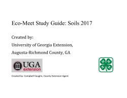 Soils - CSRA-Environmental Science Education Cooperative