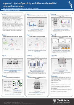 Improved Ligation Specificity with Chemically Modified Ligation