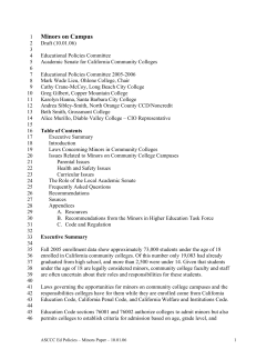 The open door policy for the California community colleges has led