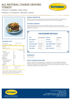 all natural coarse ground turkey