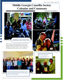 Newsletters - 2016-2017 Camellia Season