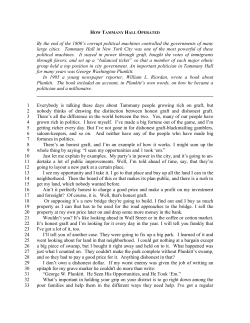 How Tammany Hall Operated