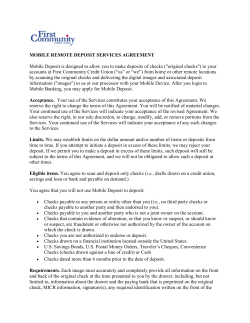 Mobile Banking Services Agreement