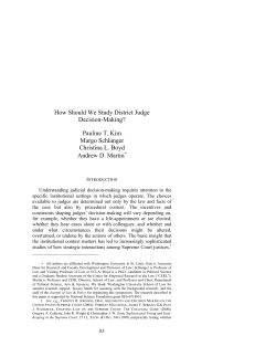 How Should We Study District Judge Decision