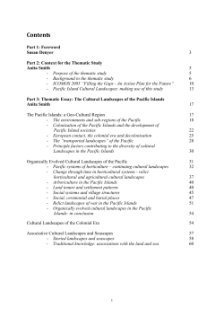 Cultural Landscapes of the Pacific