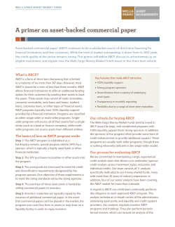 A primer on asset-backed commercial paper