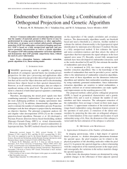 Endmember Extraction Using a Combination of Orthogonal
