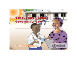Conducting a school deworming day