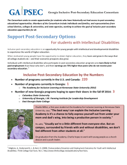 Support Post-Secondary Options