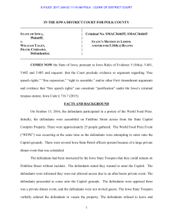 1 in the iowa district court for polk county