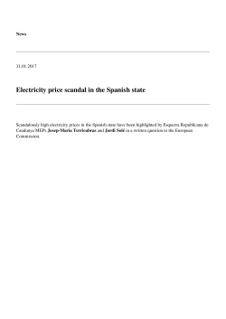 Electricity price scandal in the Spanish state