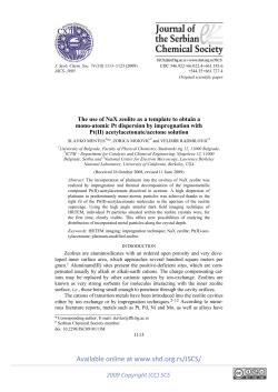 The use of NaX zeolite as a template to obtain a mono
