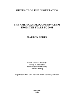 Subject of research and approach