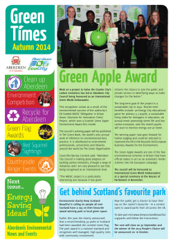 Green Apple Award - Aberdeen City Council