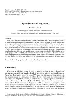 Space Between Languages - UL-Lafayette Computing Support