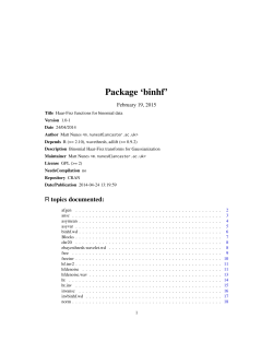 Package `binhf`