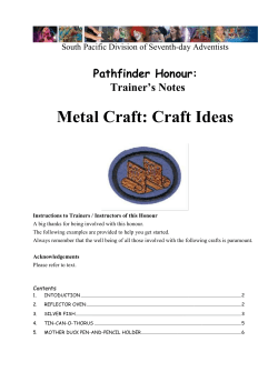 Metal Craft: Craft Ideas