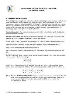 I. GENERAL INSTRUCTIONS