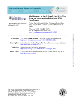 Interference Separate Immunostimulation from RNA Modifications in