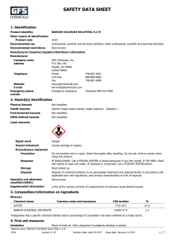MSDS - GFS Chemicals