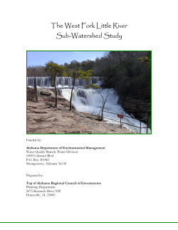 The West Fork Little River Sub-Watershed Study