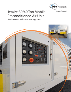 Jetaire&reg; 30/40 Ton Mobile Preconditioned Air Unit