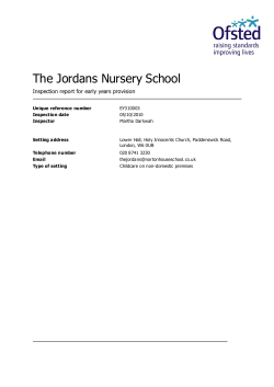 The Jordans Nursery School