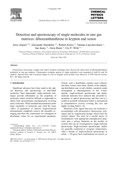 Detection and spectroscopy of single molecules in rare gas matrices