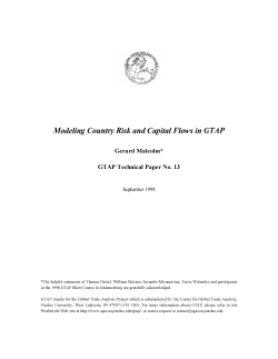 GTAP Resource 316 - Global Trade Analysis Project