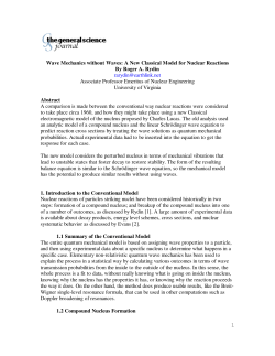1 Wave Mechanics without Waves: A New Classical Model for