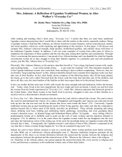 Mrs. Johnson - International Journal of Education and Social Science
