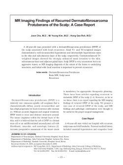 MR Imaging Findings of Recurred Dermatofibrosarcoma