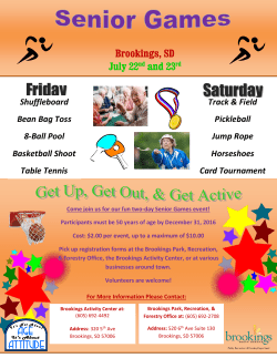 Additional Info... - City of Brookings