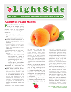 August is Peach Month!